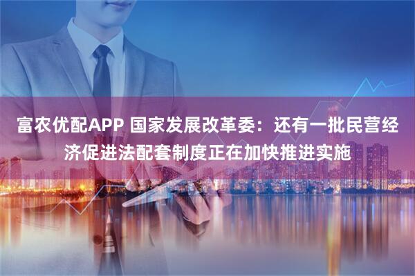 富农优配APP 国家发展改革委：还有一批民营经济促进法配套制度正在加快推进实施