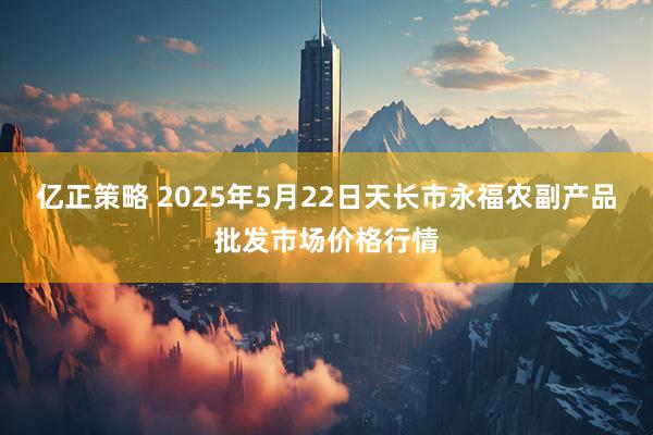 亿正策略 2025年5月22日天长市永福农副产品批发市场价格行情