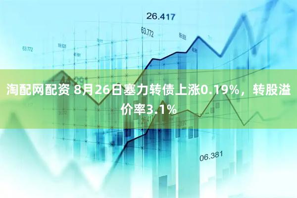 淘配网配资 8月26日塞力转债上涨0.19%，转股溢价率3.1%